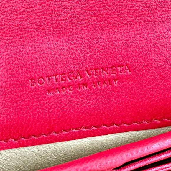 Bottega Veneta Red Intrecciato Woven Leather Wallet Authentic | Made in Italy - Picture 6 of 15